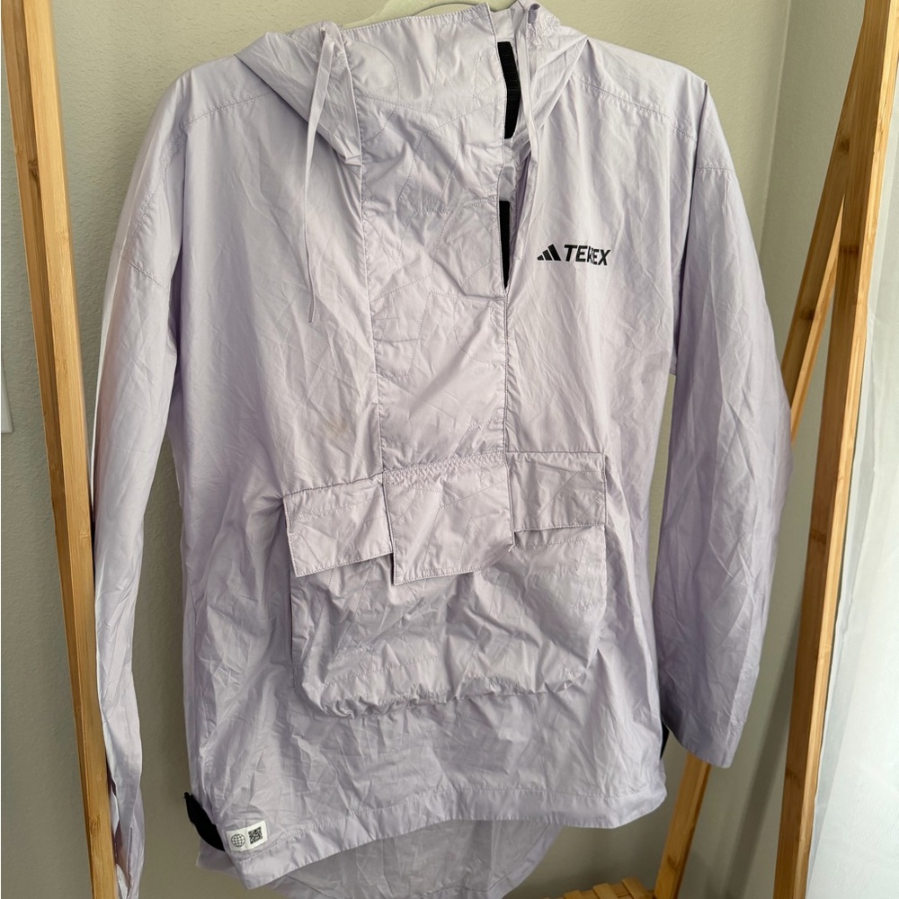 Adidas Lavender Jacket with Black Detail